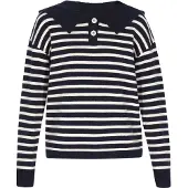 Dreimaster Pullover marinho / branco