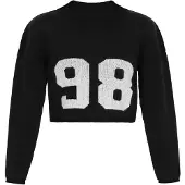 Mymo Pullover preto / branco
