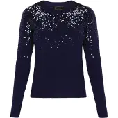 Faina Pullover navy / branco