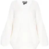 Dreimaster Casaco de malha oversized branco