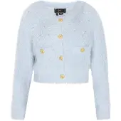 Faina Casaco de malha 'Fashion Look' azul claro / ouro / transparente
