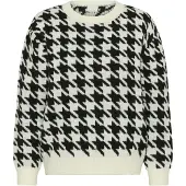Kaffe Pullover 'Carol' preto / offwhite