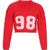 Mymo Pullover vermelho / branco