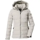 Killtec Casaco outdoor 'KOW 10' cinzento claro / branco