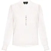 Faina Blusa ouro / prata / branco