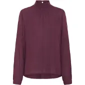 Kaffe Blusa 'Trine' borgonha