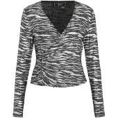 Faina Blusa prata / branco natural