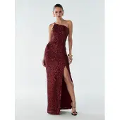 BWLDR Vestido 'Boston' borgonha