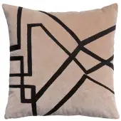 Vivaraise Capas de Almofada FARA BRODE - Bege - 45x45 cm