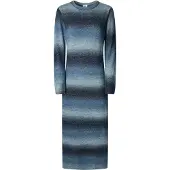 Pepe Jeans para mulher. PL9537713 Vestido Colombe azul (M), Casual, Poliéster, Manga comprida