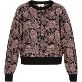 Usha Pullover ecru / castanho / preto
