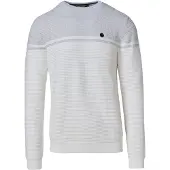 KOROSHI Pullover cinzento claro / offwhite