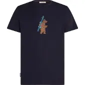Icebreaker - Vestuário caminhada - M 150 Tech Lite SS Tee Bear Tour Midnight Navy para Homem - Tamanho S