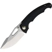 Artisan Navalha Xcellerator, Stonewashed, Black Micarta