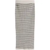 Desigual , Saia midi de malha listrada, Branco, S