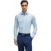 BOSS Camisa 'H-Hank' azul claro