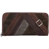 Desigual , Carteira grande com alças decorativas, Poliuretano, Marrom, U