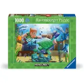 Ravensburger Quebra-cabeça De Mosaico (12000421) Minecraft 1000 Peças