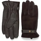 Barbour para homem. MGL0137 Luvas de pele Nelson castanho (L), Marrom, Casual