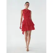 BWLDR Vestido 'Raya' vermelho