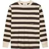 OLAF Sweat-shirt STRIPED RIB CREWNECK homens - Bege - EU L