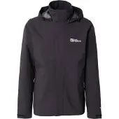 Jack Wolfskin Casaco outdoor 'Trailtime 2l' preto / branco