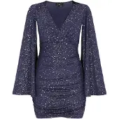 Faina Vestido de cocktail navy / branco