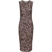 LASCANA Vestido bege / vermelho vinho / preto