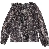 KOROSHI Blusa cinzento / preto