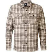 Petrol Industries Camisa 'Beaufort' areia / navy / castanho