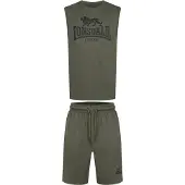 Lonsdale Fato de jogging 'Allanton' oliveira / preto