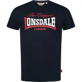 Lonsdale Camisa ' Aldingham' navy / vermelho / branco