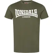 Lonsdale Camisa 'Fulwood' oliveira / branco