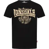 Lonsdale Camisa 'Bethersden' ecru / preto
