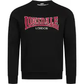 Lonsdale Sweatshirt 'Berger LP181' vermelho / preto / branco