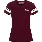 Lonsdale Camisa 'Corton' vermelho vinho / branco