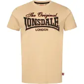 Lonsdale Camisa 'Cotha' areia / granadina / preto