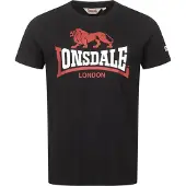 Lonsdale Camisa vermelho claro / preto / branco