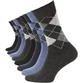 Cotton Prime Meias azul / cinzento / cinzento claro / preto