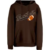 Cotton Prime Sweatshirt 'American Football' chocolate / laranja / branco