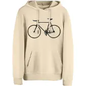 Cotton Prime Sweatshirt 'Bike - Fahrrad' areia / preto