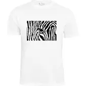 Cotton Prime Camisa 'Black & White Zebra Eye' preto / branco