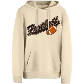 Cotton Prime Sweatshirt 'American Football' bege / castanho ferrugento / preto / branco