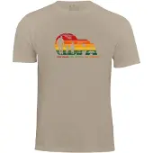 Cotton Prime Camisa 'Opa Legende der Enkel' bege / verde / laranja / vermelho
