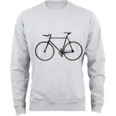 Cotton Prime Sweatshirt 'Bike-Fahrrad' brocado / cinzento claro / preto