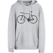 Cotton Prime Sweatshirt 'Bike - Fahrrad' acinzentado / preto