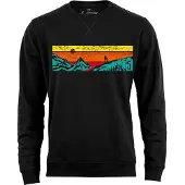 Cotton Prime Sweatshirt 'Let's Hiking' azul ciano / amarelo / laranja / preto
