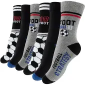 Cotton Prime Meias 'Fußball' cinzento / vermelho sangue / preto / branco