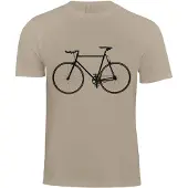 Cotton Prime Camisa 'Bike - Fahrrad' camelo / preto