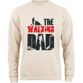 Cotton Prime Sweatshirt 'Walking Dad ' bege / vermelho / preto